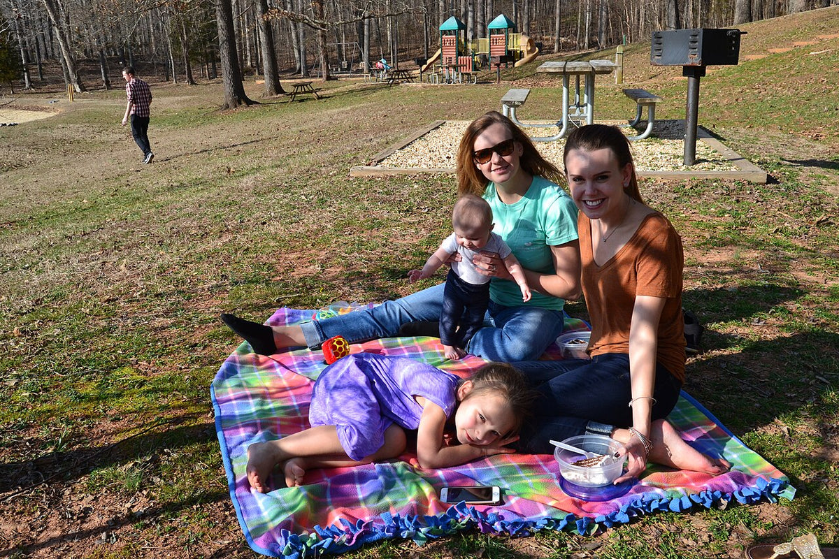 Waterproof Picnic Blanket, Extra Large 79 x 79 in